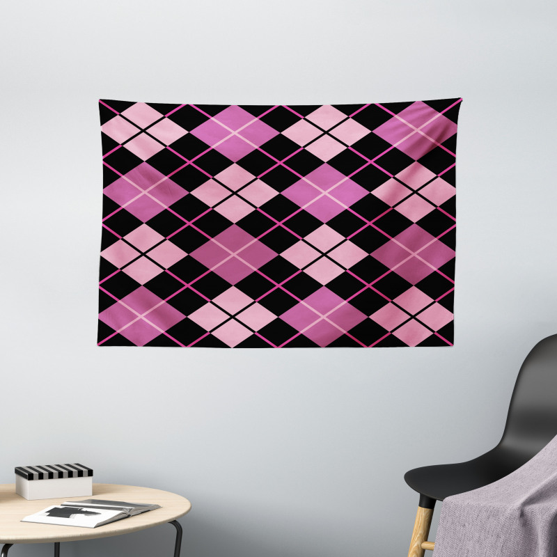 Geometric Feminine Wide Tapestry