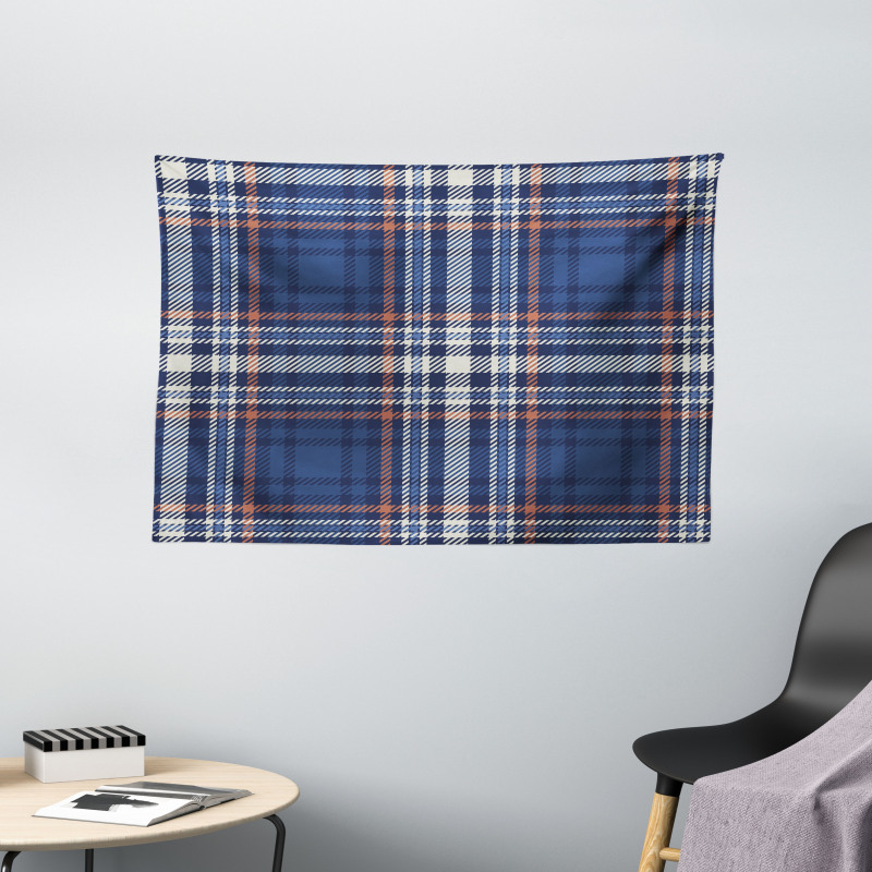 Abstract and Striped Wide Tapestry