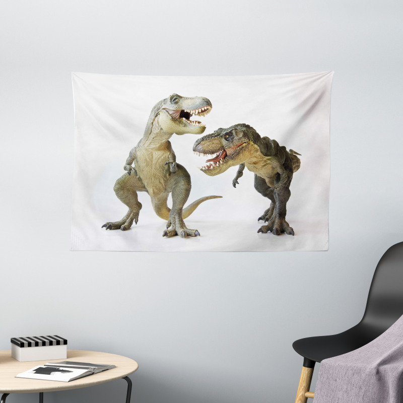 T-Rex Pair Predators Wide Tapestry