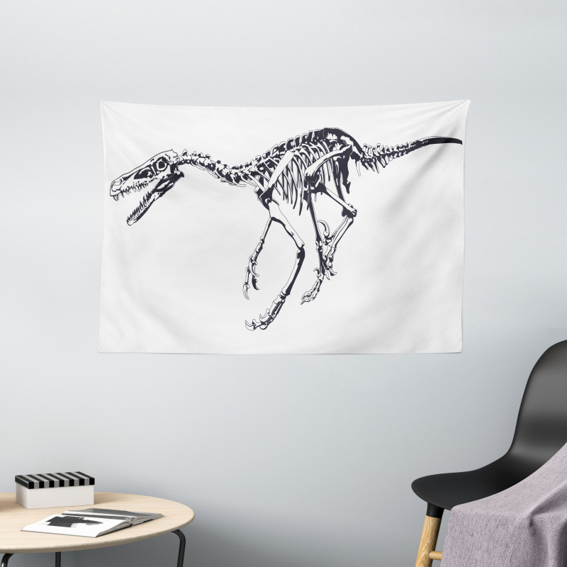 Skeleton Dead Predator Wide Tapestry