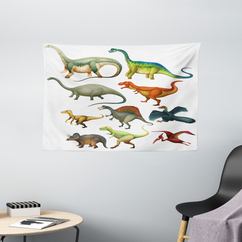 Jurassic Composition Wide Tapestry