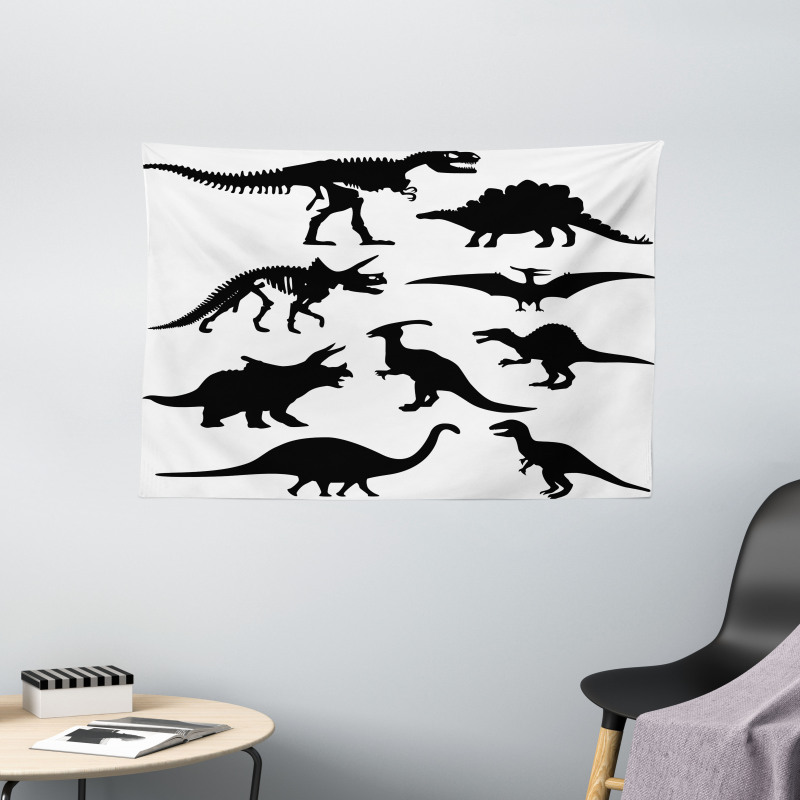 Wild Skeleton Wide Tapestry