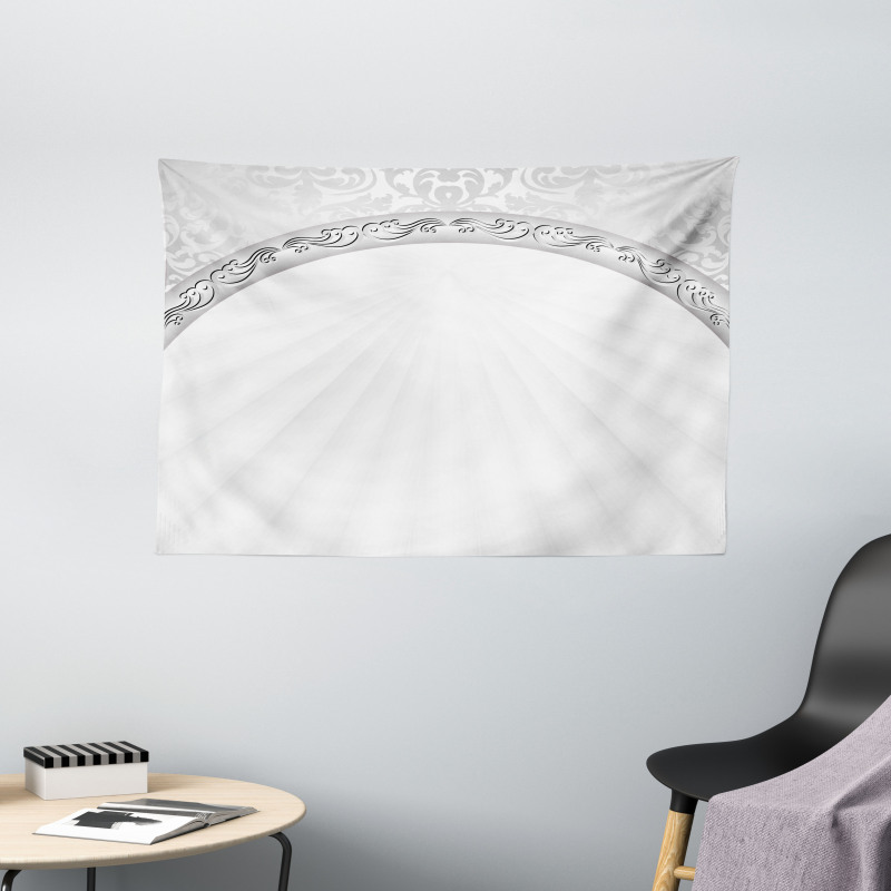 Abstract Retro Ornaments Wide Tapestry