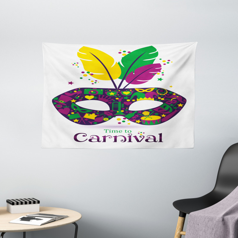 Time to Carnival Wide Tapestry