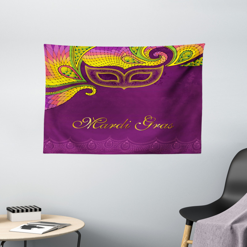 Colorful Lace Style Wide Tapestry