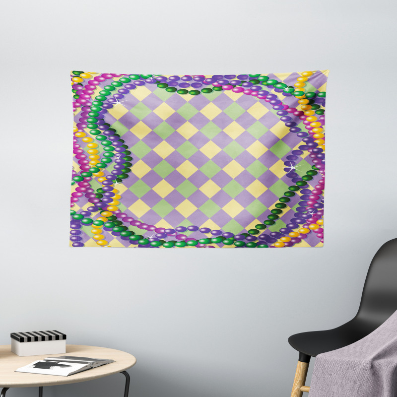 Vivid Graphic Style Wide Tapestry