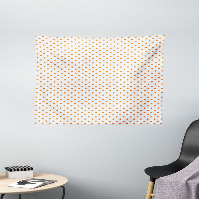 Spotted Tile Pattern Wide Tapestry