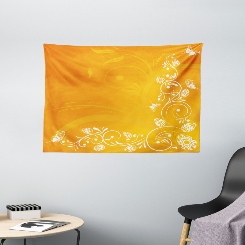 Easter Themed Ornate Wide Tapestry