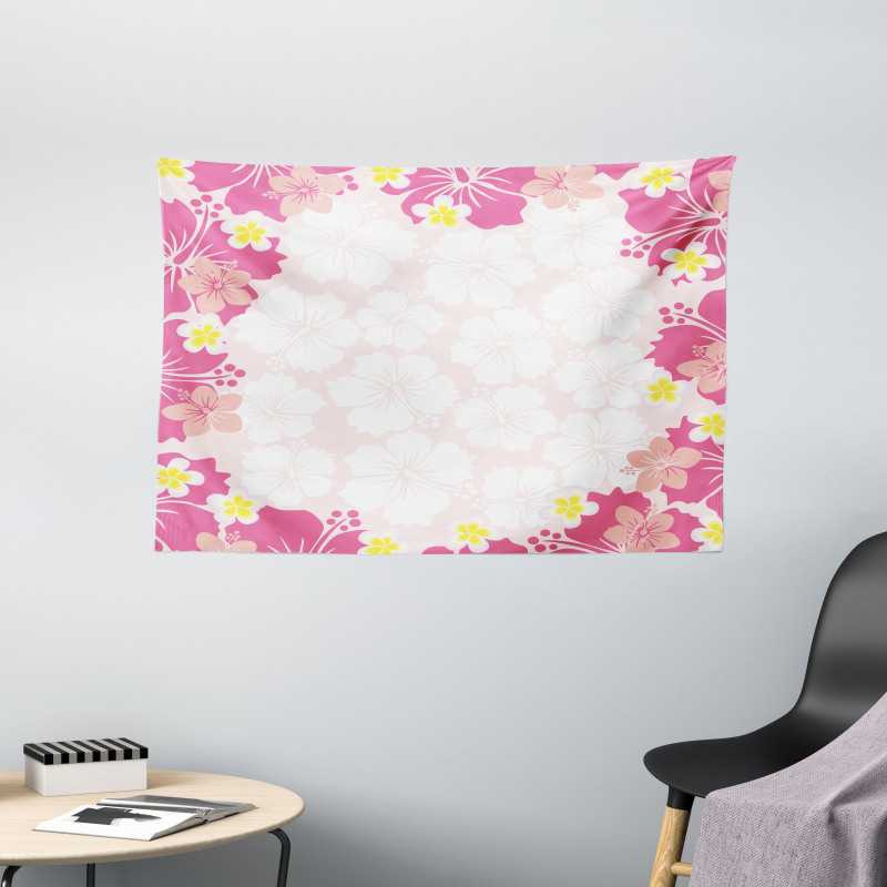 Abstract Hibiscus Nature Wide Tapestry