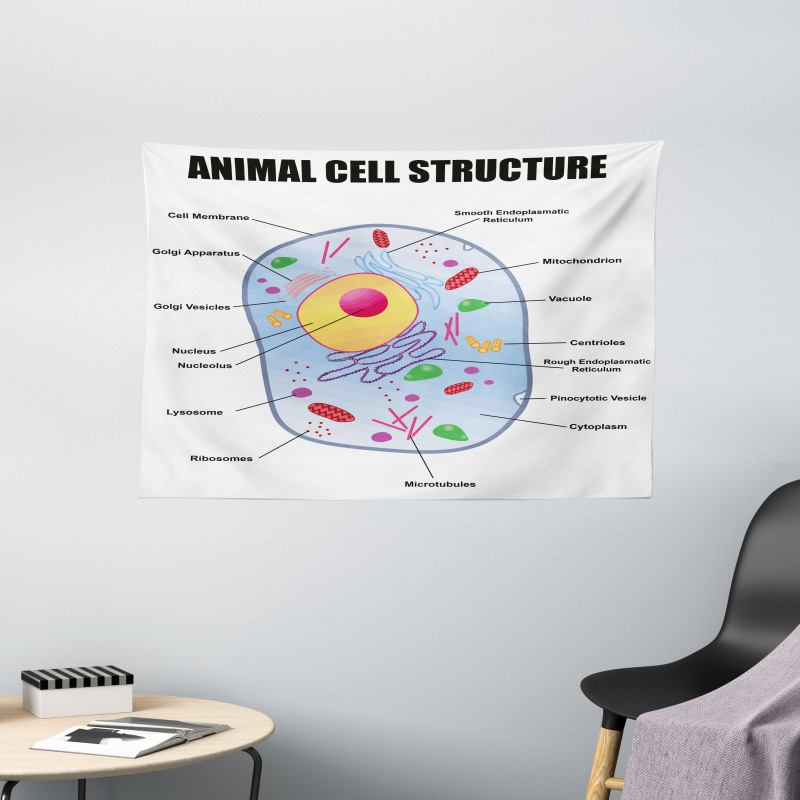 Animal Cell Study Wide Tapestry