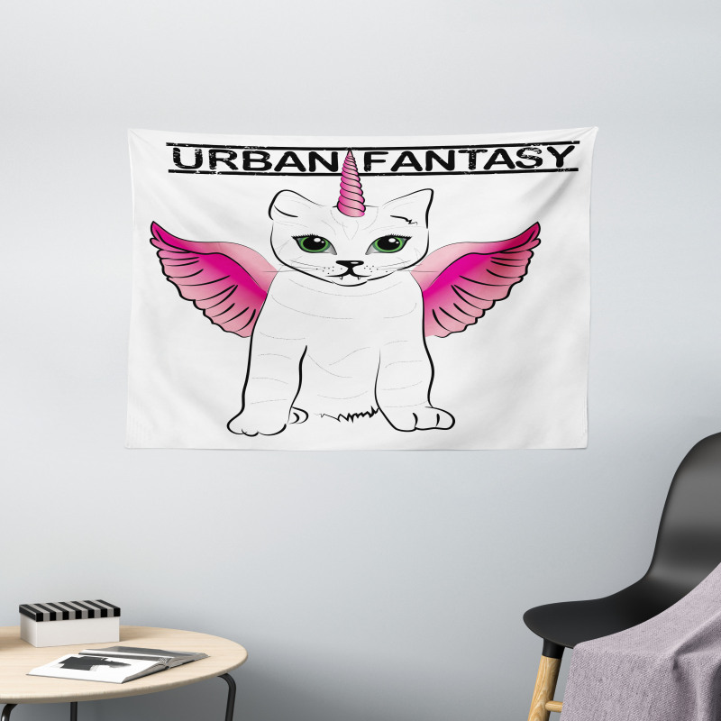 Urban Fantasy Art Wide Tapestry