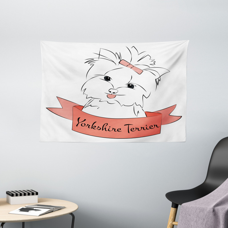 Puppy Hair Buckle Wide Tapestry