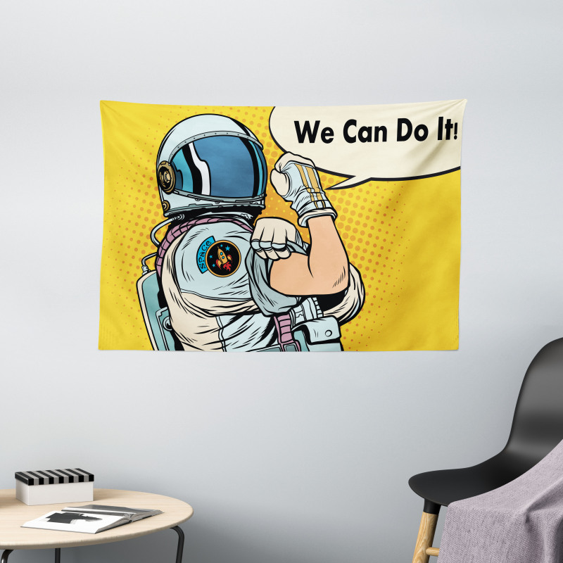 We Can Do It Space Wide Tapestry