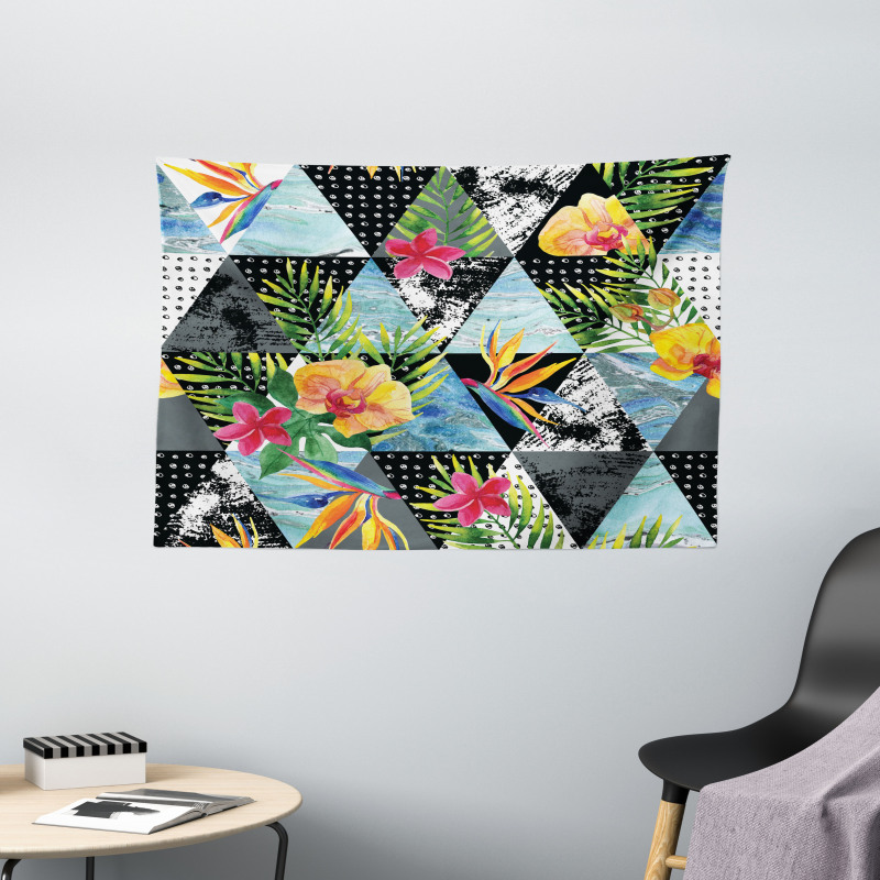 Exotic Geometrical Wide Tapestry