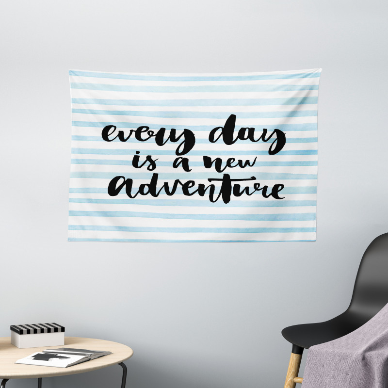 Life Inspiration Art Wide Tapestry