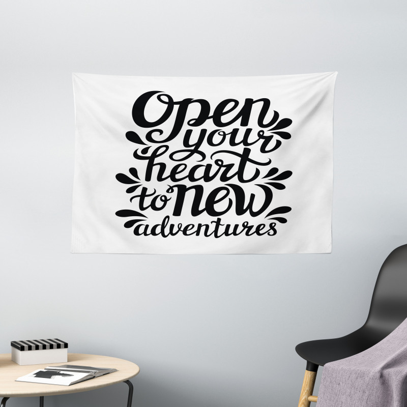 60s Inspired Design Wide Tapestry