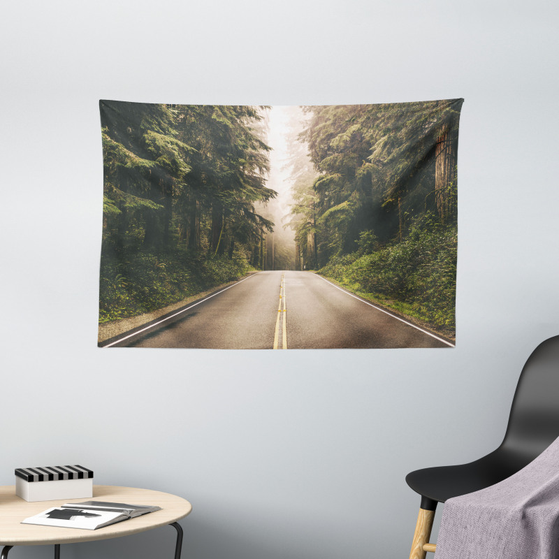 California USA Roads Wide Tapestry