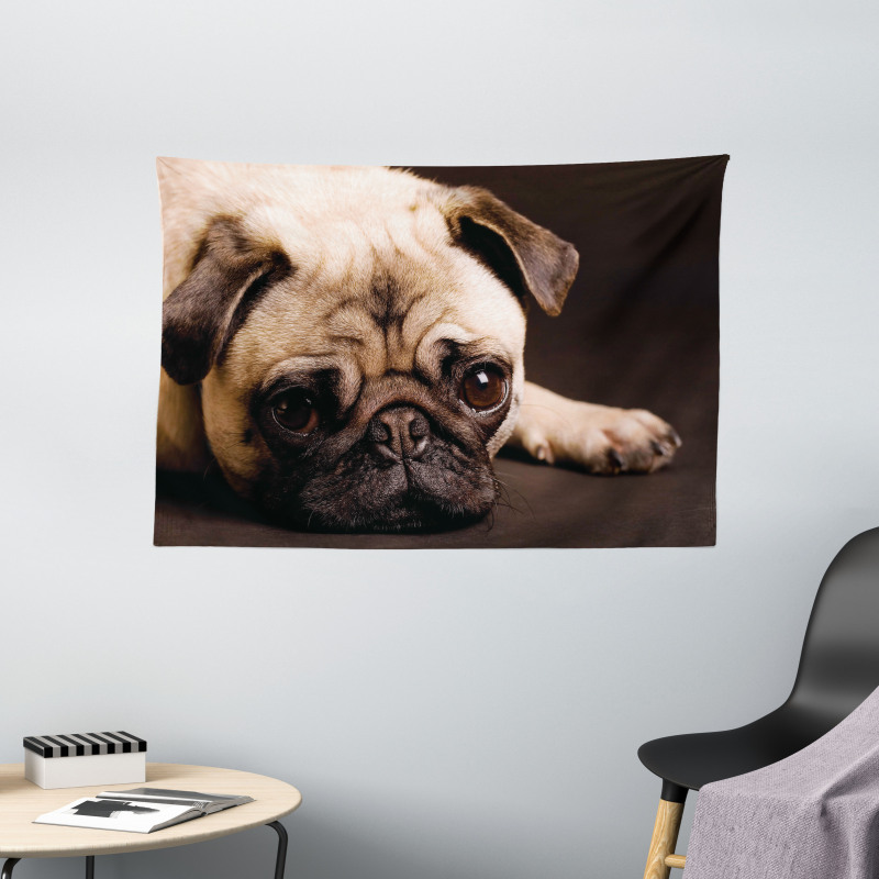 Puppy Photograph Animals Wide Tapestry