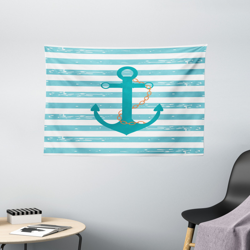 Ship Anchor Marine Life Wide Tapestry