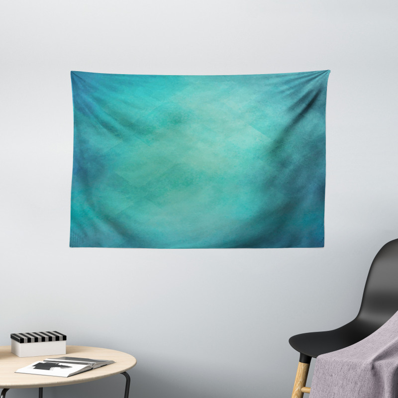 Retro Grunge Tranquil Wide Tapestry