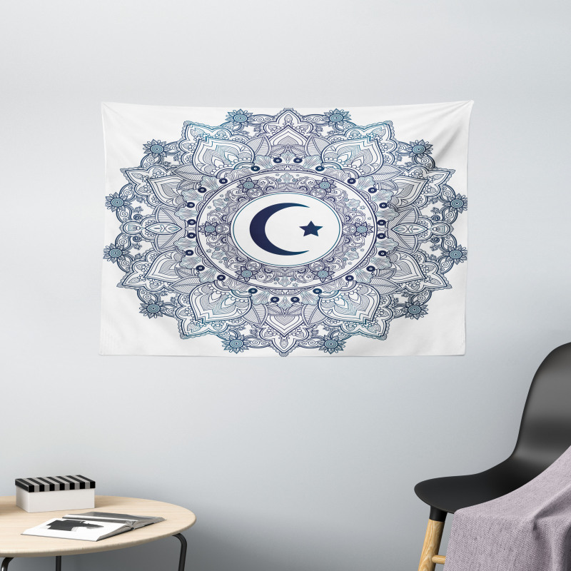 Circle Form Wide Tapestry
