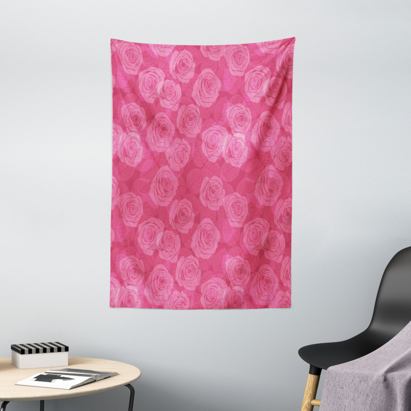 Shades of Pink Romantic Tapestry