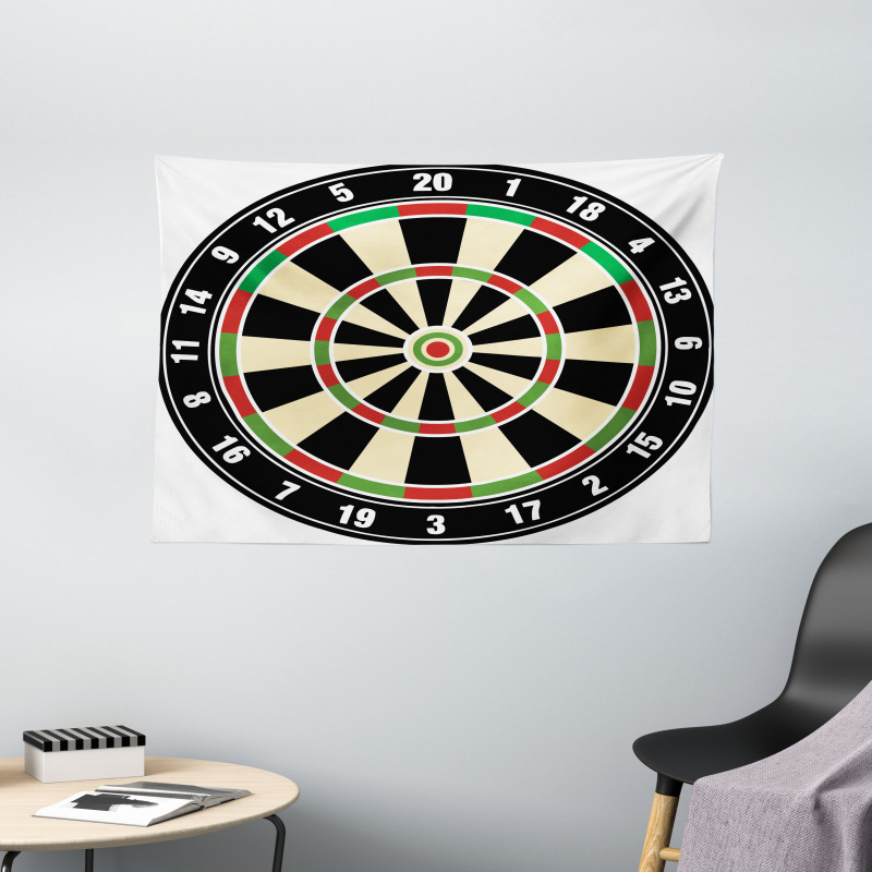 Dart Board Lifestyle Wide Tapestry
