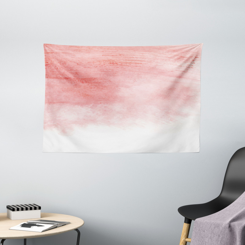 Watercolor Ombre Brush Wide Tapestry