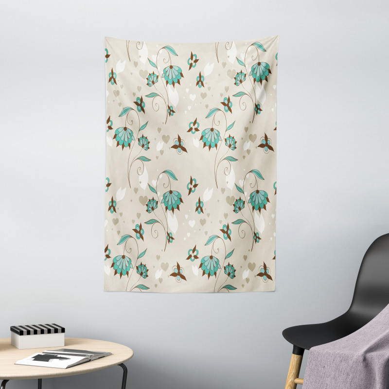 Romantic Little Hearts Tapestry