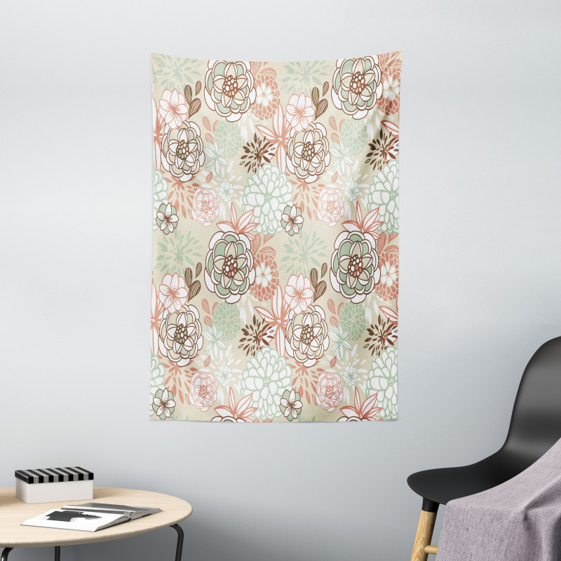 Romantic Wildflowers Tapestry