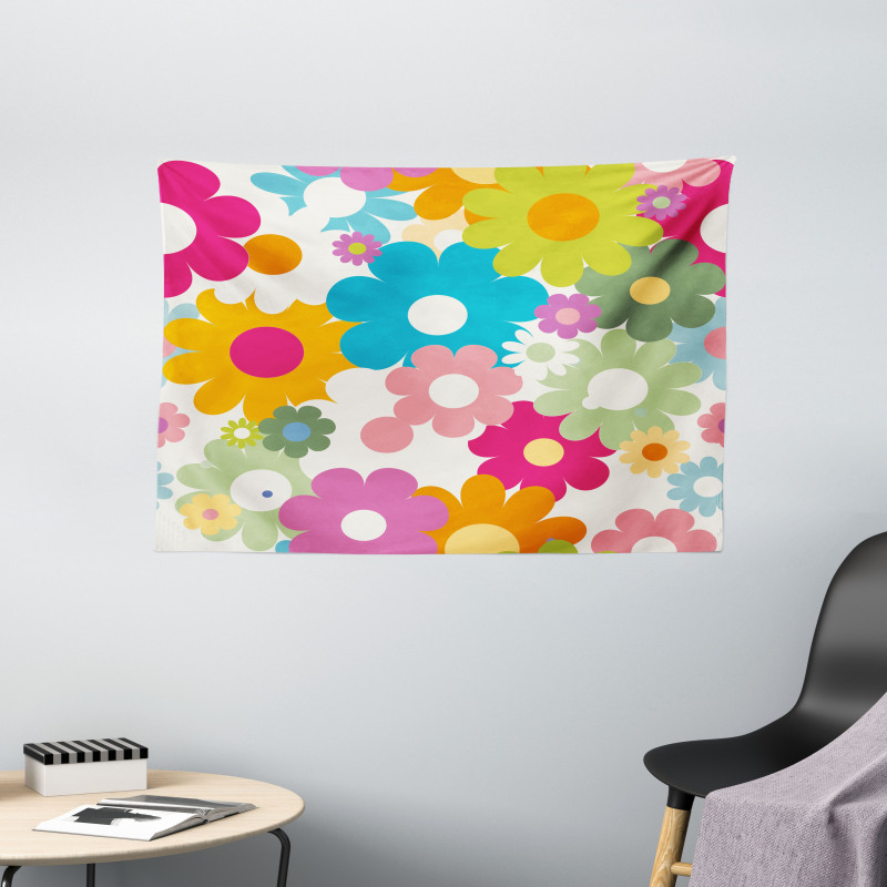 Sixties Inspiration Wide Tapestry