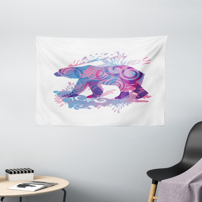 Abstract Fantasy Wide Tapestry
