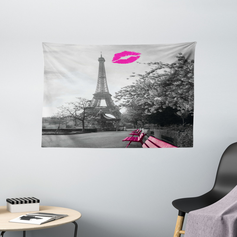 Romantic City and a Kiss Wide Tapestry