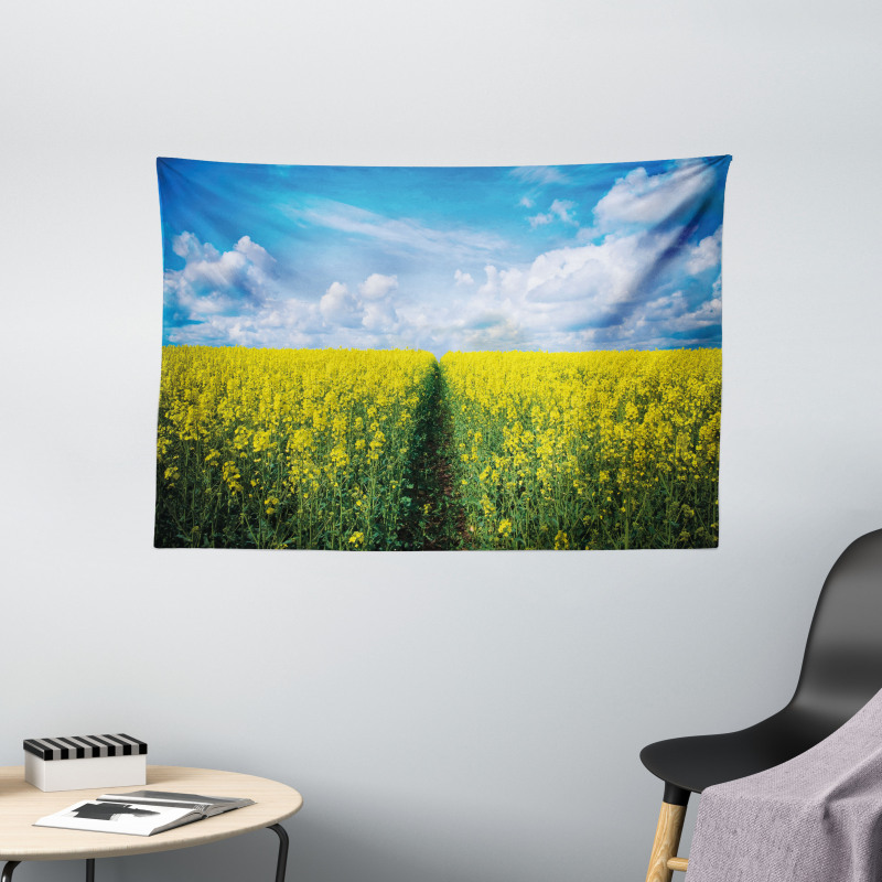 Floral Pathway Wide Tapestry