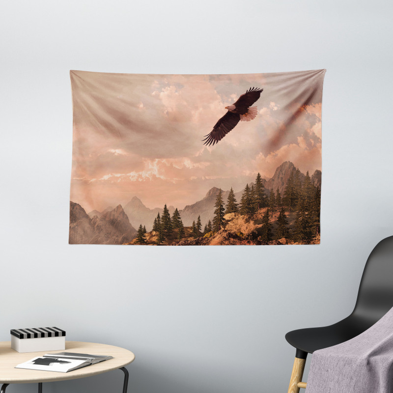 Nature Rocky Mountains Wide Tapestry