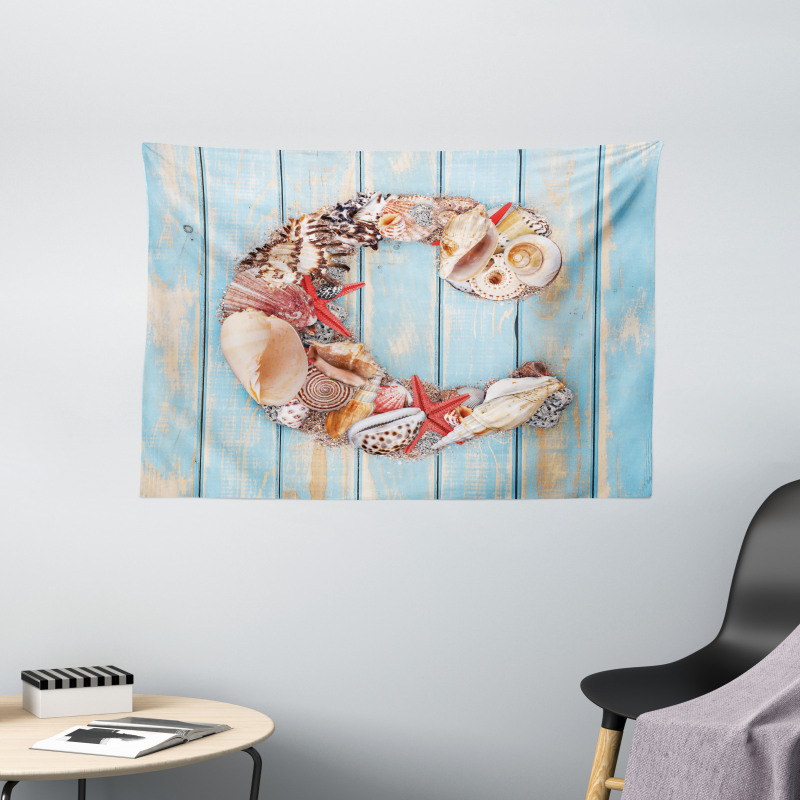 Marine Life Design C Wide Tapestry