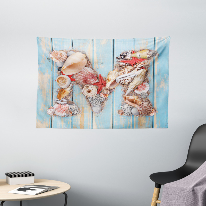 Aquatic Inspiation Art Wide Tapestry