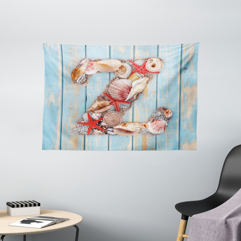 Maritime Summer Fun Z Wide Tapestry