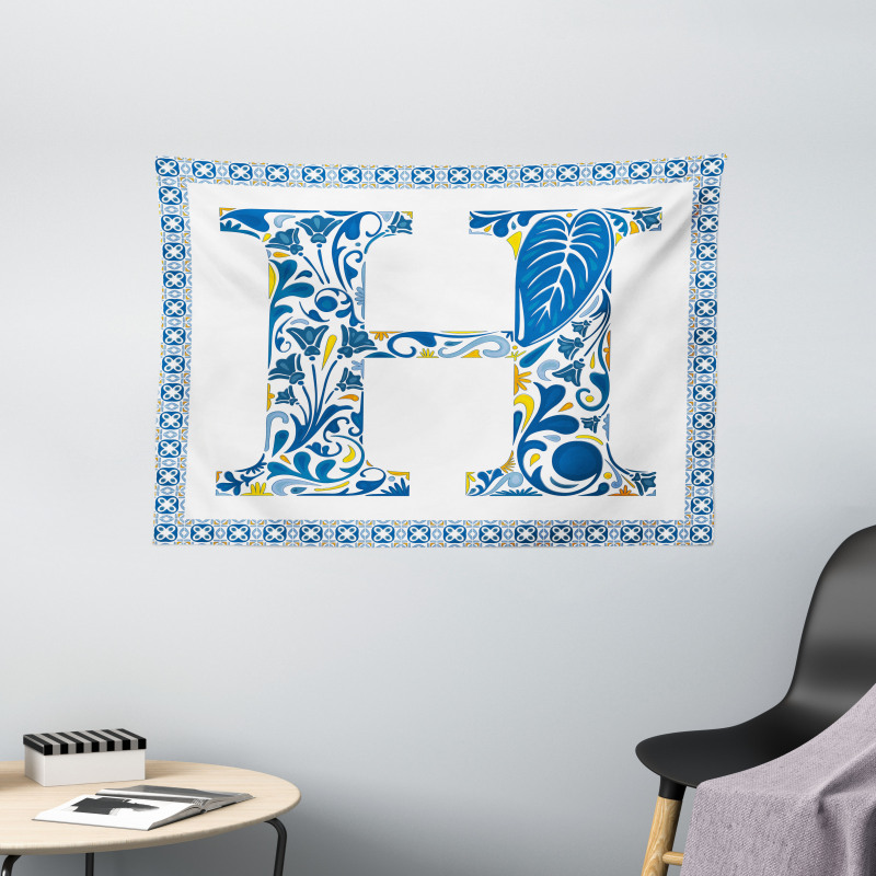 Azulejo Frame Wide Tapestry