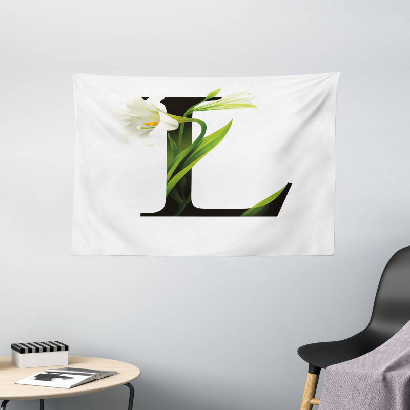 ABC Concept Lily and L Wide Tapestry