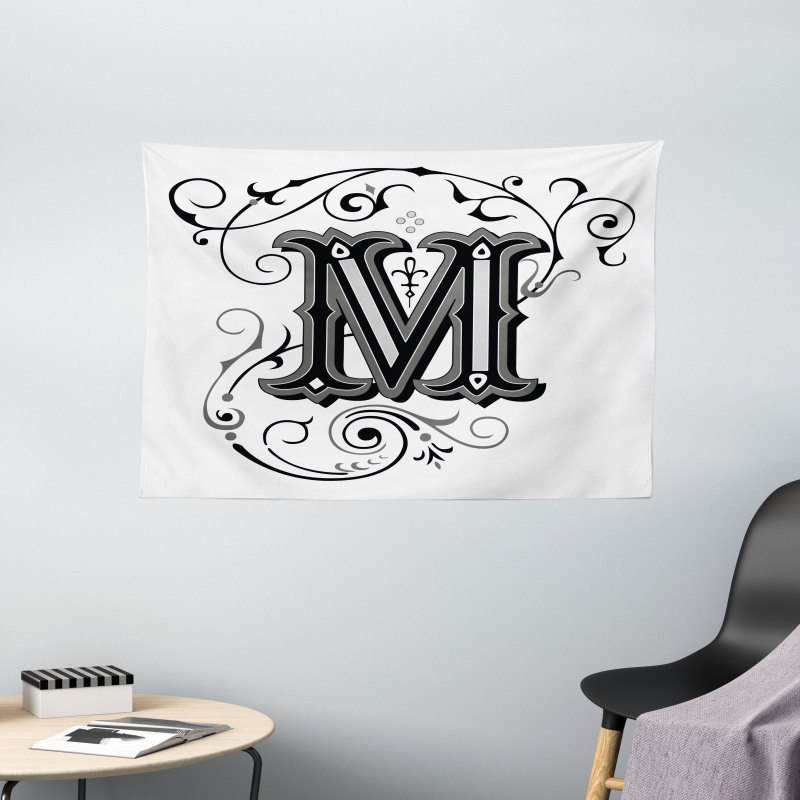 Eastern Abstract M Wide Tapestry