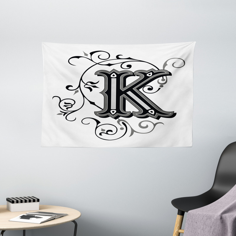Illustrious Uppercase Wide Tapestry