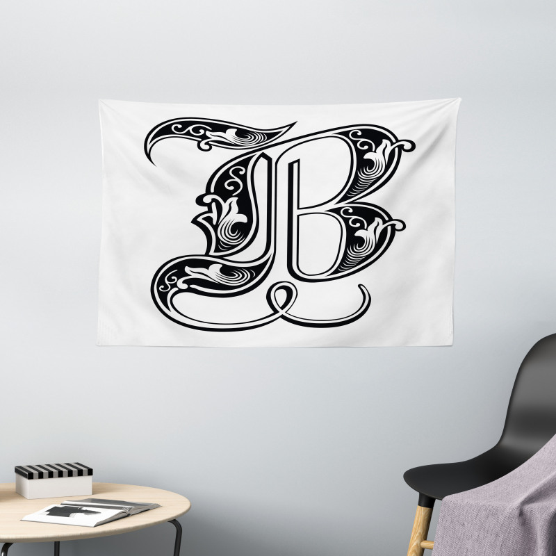Classic Font Wide Tapestry