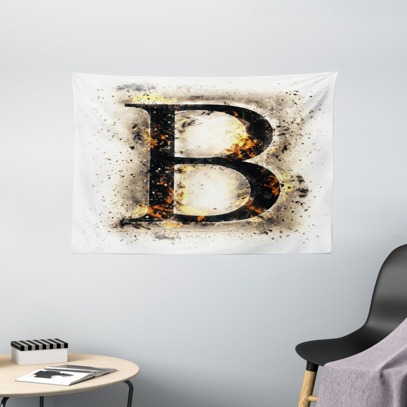 Language in Flames Wide Tapestry