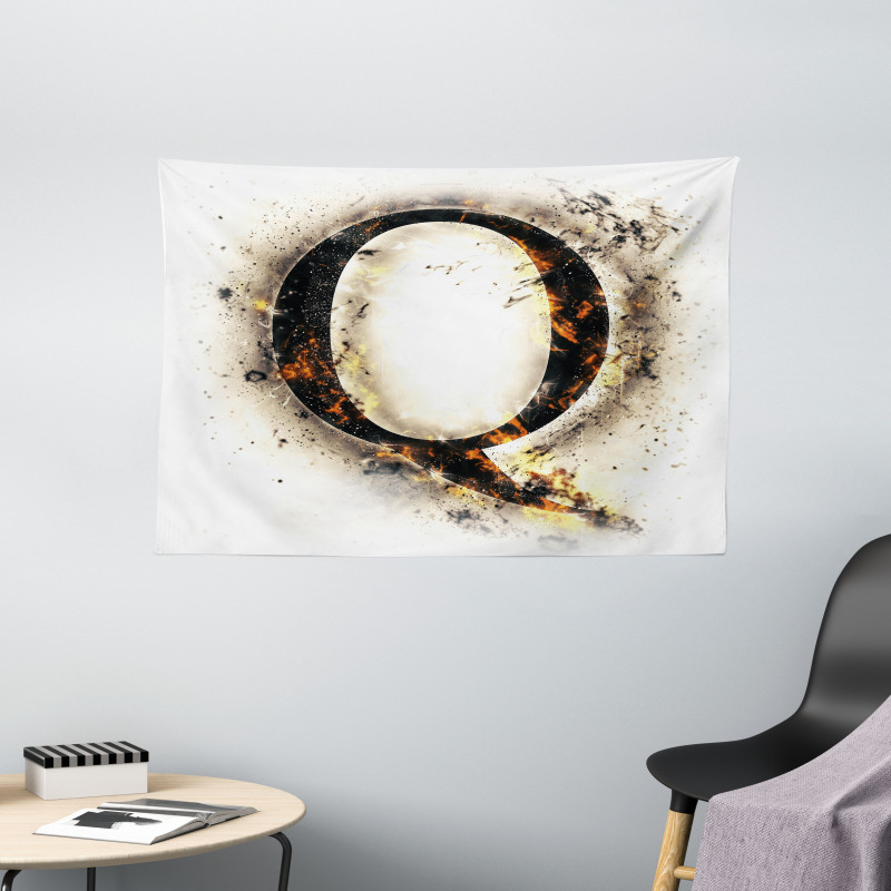 Words on Fire Theme Wide Tapestry