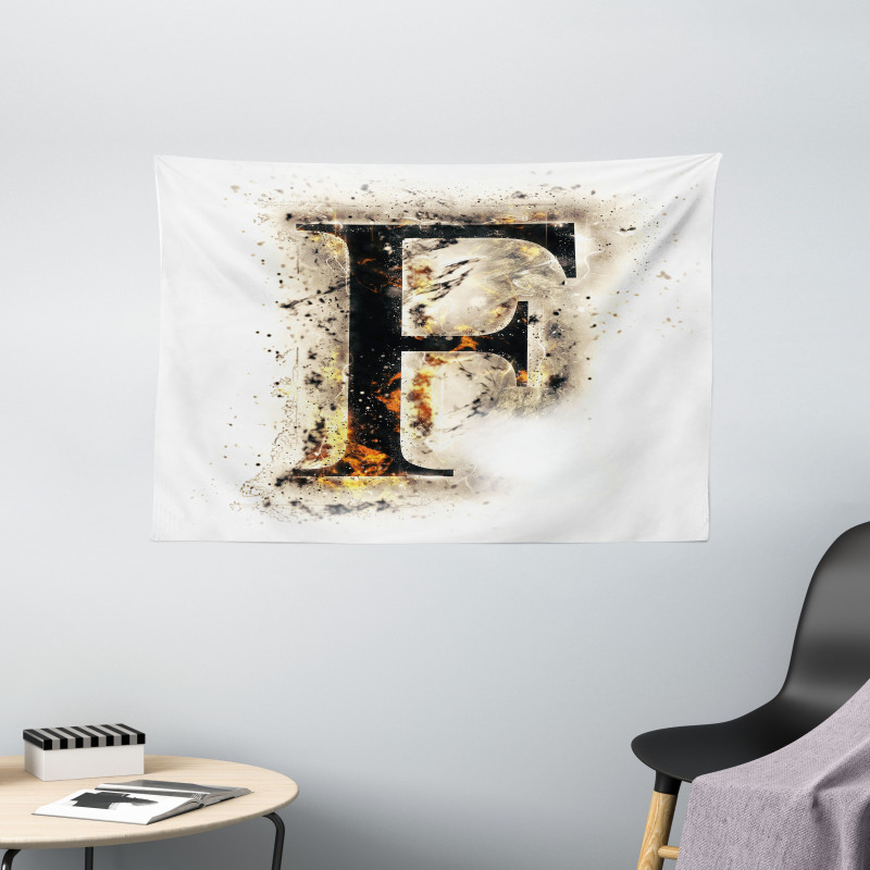 Aflame F Latin Wide Tapestry