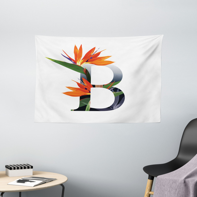 Bird of Paradise B Wide Tapestry