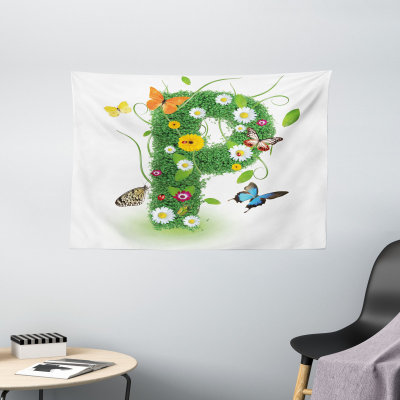 Lively Summer Wings Wide Tapestry
