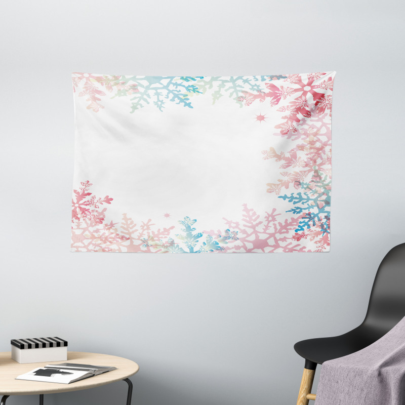 Winter Inspired Pastel Wide Tapestry