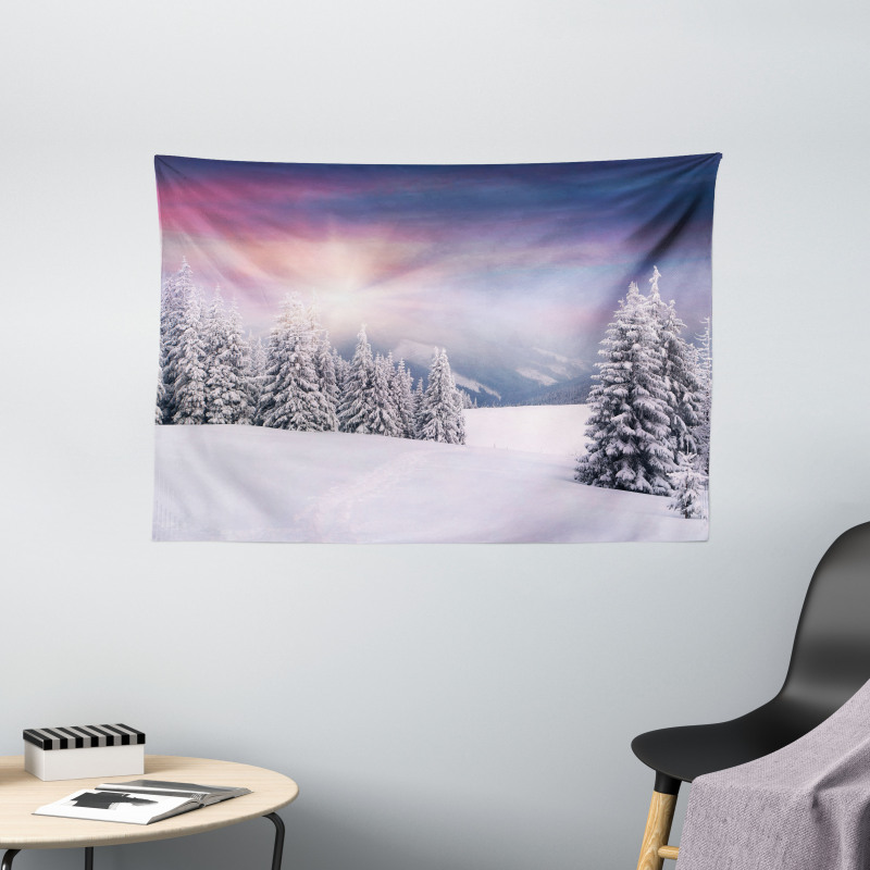 Idyllic Outdoors Sunset Wide Tapestry